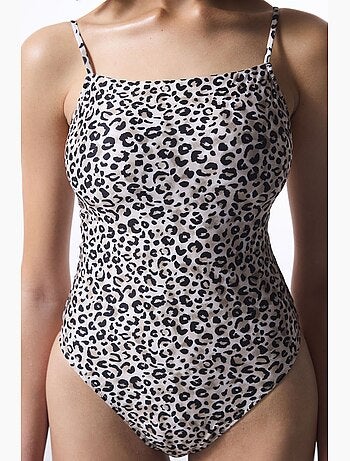 Maillot de bain minimal à imprimé léopard penti