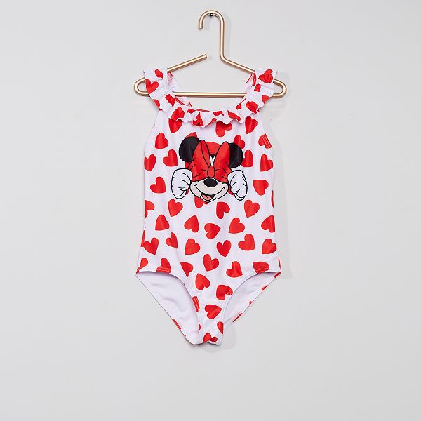 Maillot De Bain Minnie Fille 3 12 Ans Blanc Kiabi 12 00