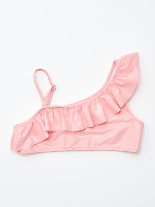 Maillot de bain pailleté et volanté - 2 pièces - Kiabi