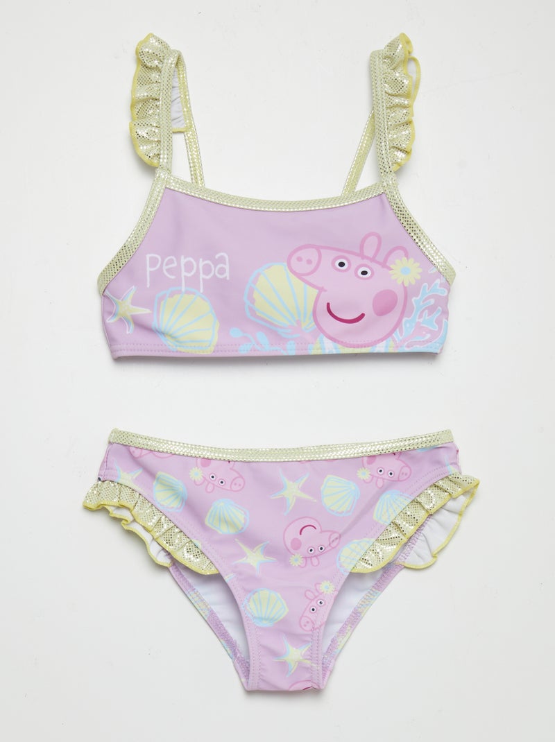 Maillot de bain 'Peppa Pig' - 2 pièces Violet - Kiabi