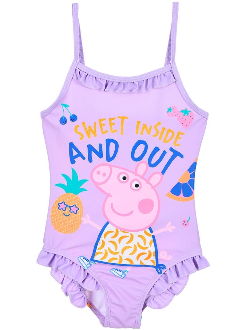 Maillot de Bain Peppa Pig | Licence Officielle Violet - Kiabi
