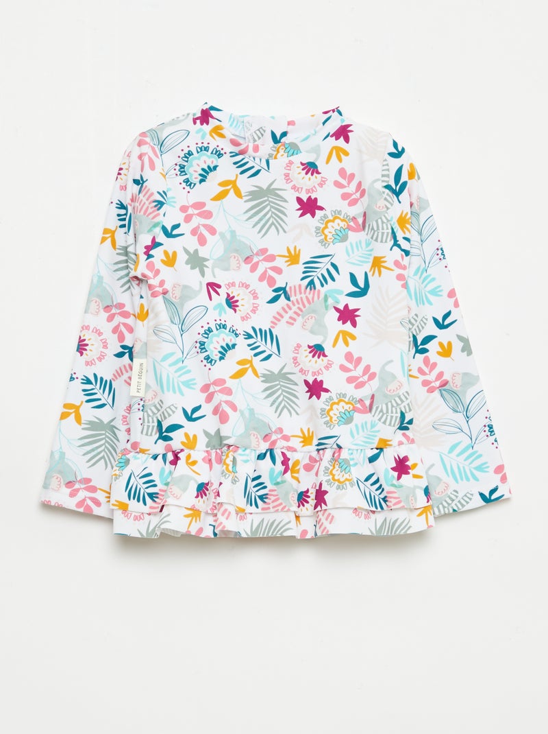 Maillot de bain 'Petit Béguin' 2 pièces culotte + T-shirt Vert - Kiabi