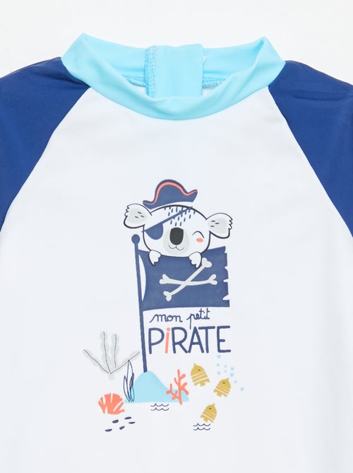 Maillot de bain 'Petit Béguin' 2 pièces T-shirt + boxer - Kiabi Maillot de bain 'Petit Béguin' 2 pièces T-shirt + boxer - Kiabi