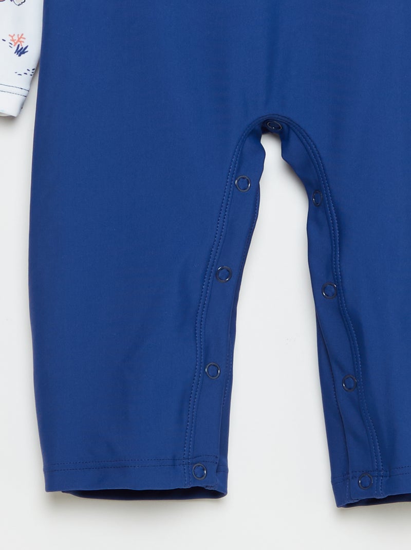 Maillot de bain 'Petit Béguin' 2 pièces T-shirt + boxer Bleu - Kiabi