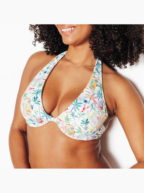 Maillot de bain plunge foulard Papaye - RougeGorge Lingerie - Kiabi