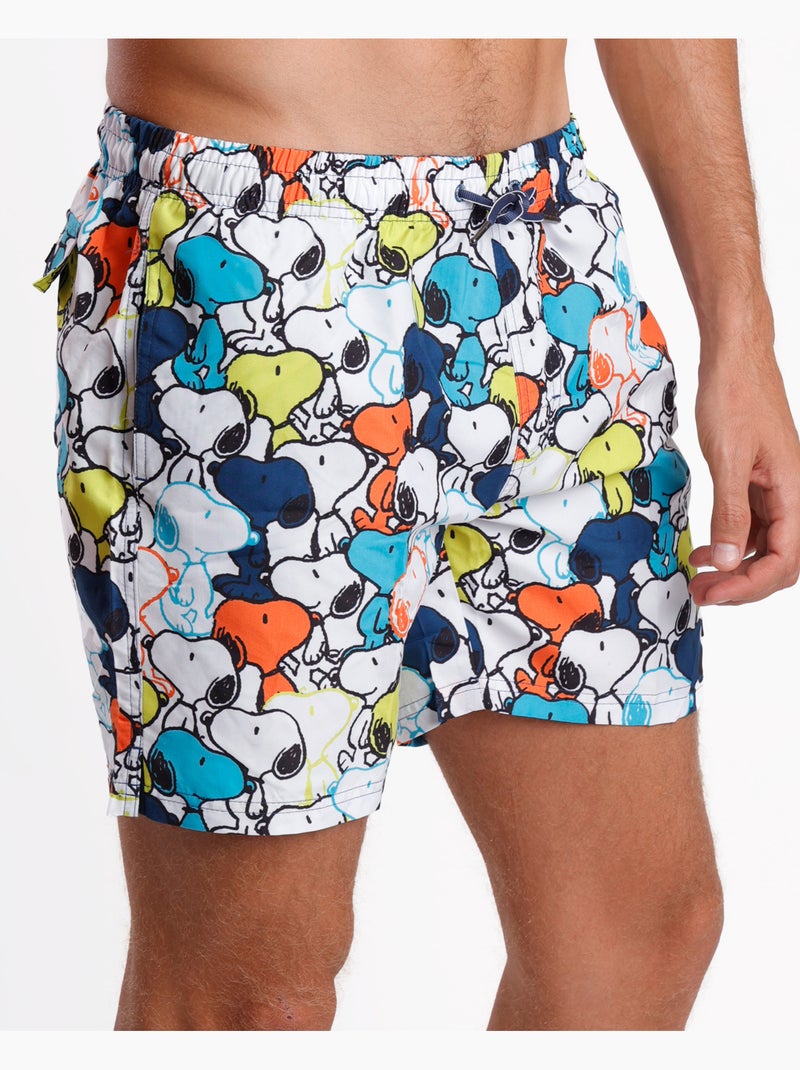 Maillot de bain pour homme PEANUTS Snoopy Walk Away Multicolore - Kiabi