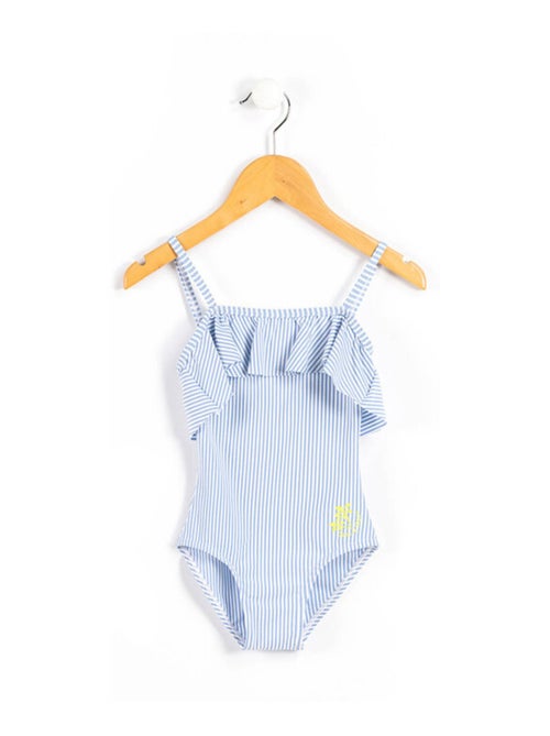 Maillot de bain rayé 1 pièce Fille - Kiabi