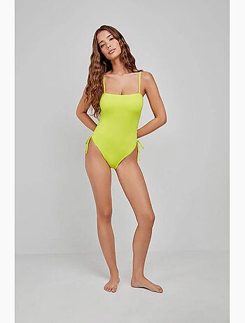 Maillot de bain sans armature couleur fluo
