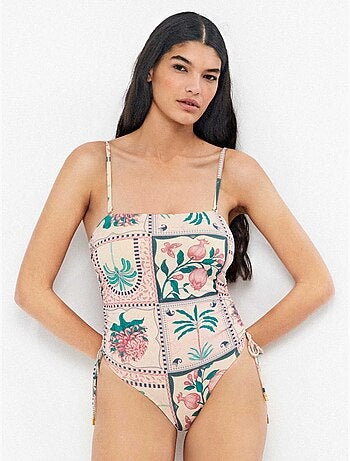 Maillot de bain sans armature décolleté bandeau