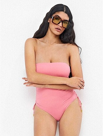 Maillot de bain sans armature décolleté bandeau