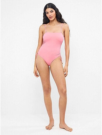 Maillot de bain sans armature décolleté bandeau