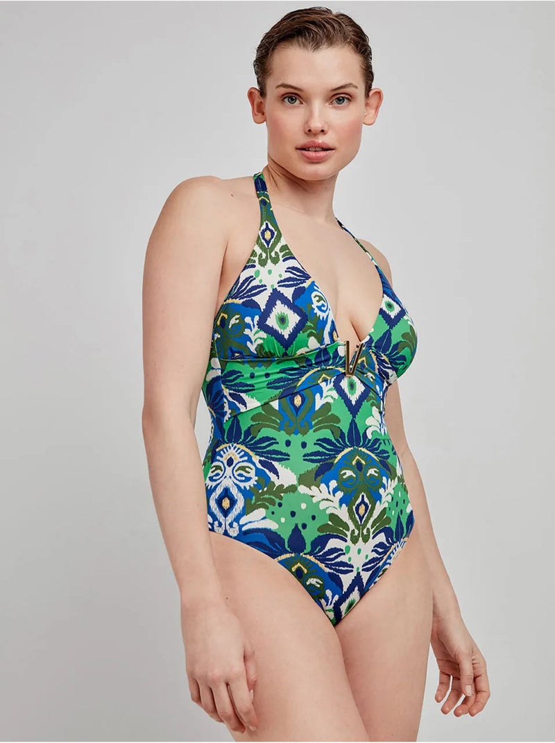 Maillot de bain sans armature imprimé Multicolore - Kiabi