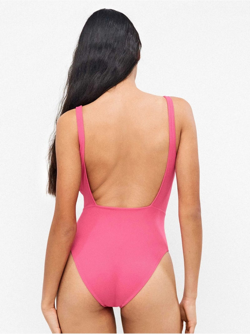 Maillot de bain sans armature Rose - Kiabi