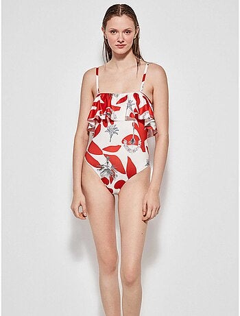 Maillot de bain sans armatures et avec coques amovibles