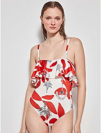 Maillot de bain sans armatures et avec coques amovibles