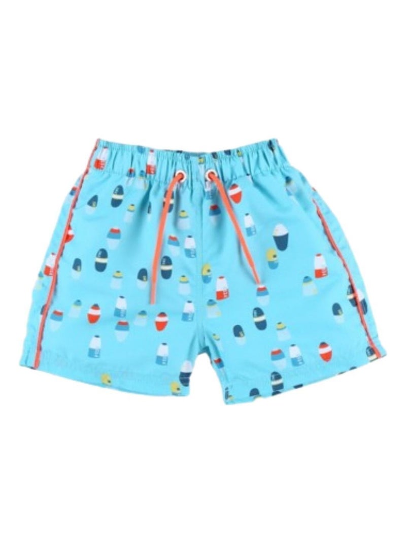 Maillot De Bain Short Bord De Mer (18-24 Mois) Bleu - Kiabi