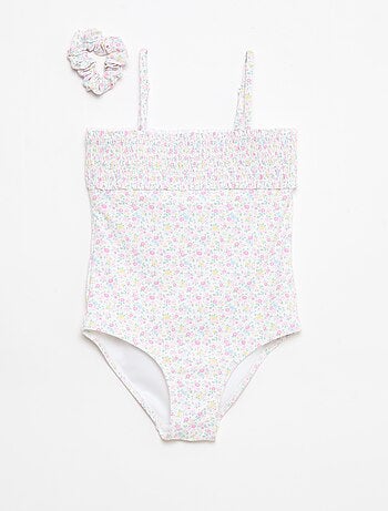 Maillot de bain smock avec chouchou