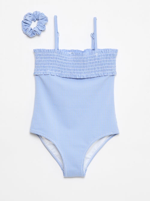 Maillot de bain smock + chouchou - 1 pièce - Kiabi Maillot de bain smock + chouchou - 1 pièce - Kiabi