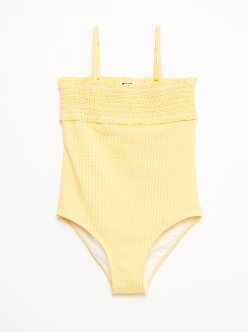 Maillot de bain smock + chouchou - 1 pièce - Kiabi Maillot de bain smock + chouchou - 1 pièce - Kiabi