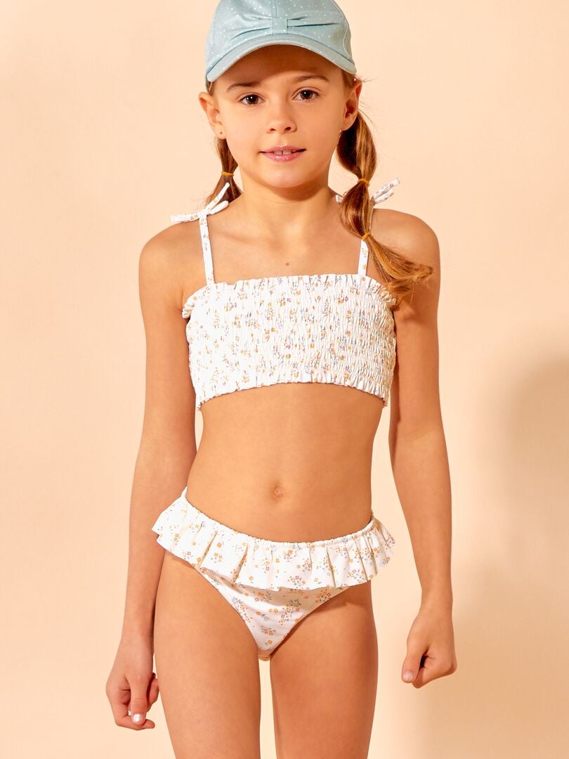 Maillot de bain smocke 2 pieces