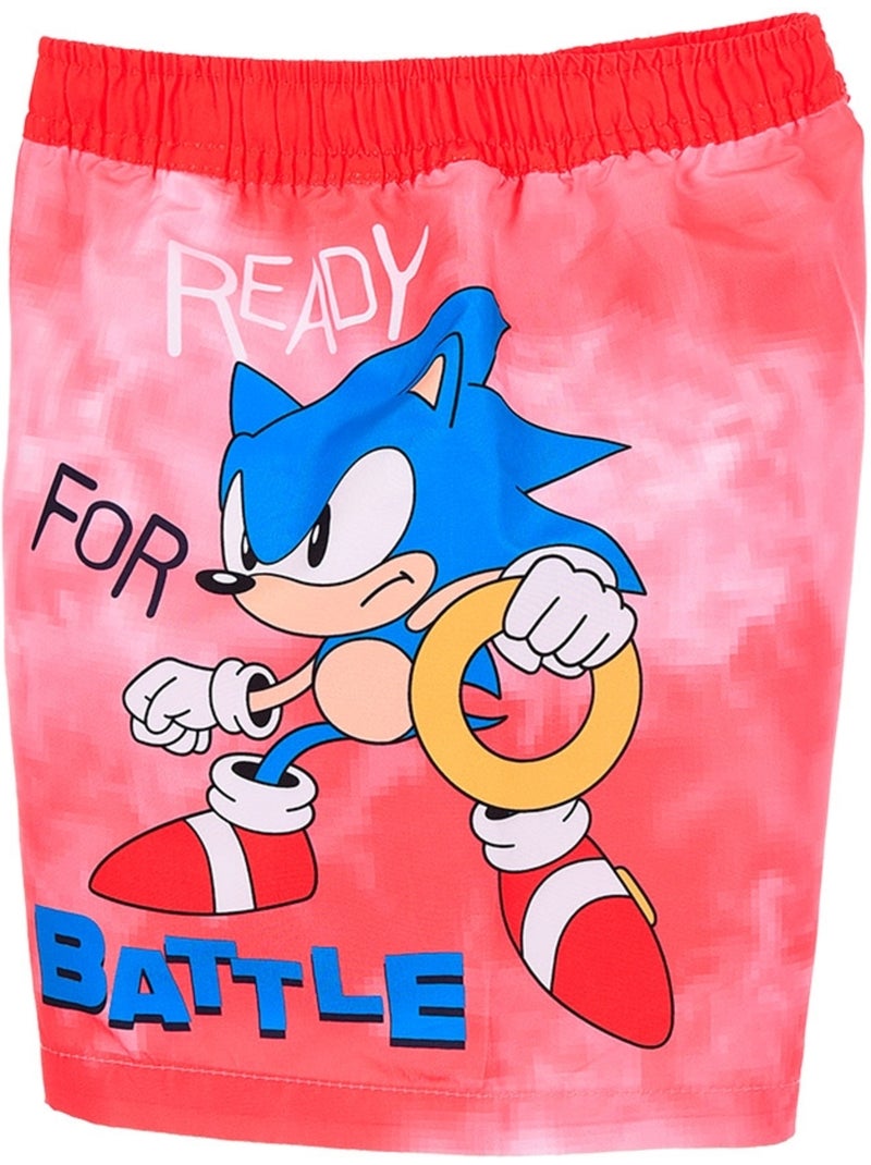 Maillot de Bain Sonic| Licence Officielle Rouge - Kiabi