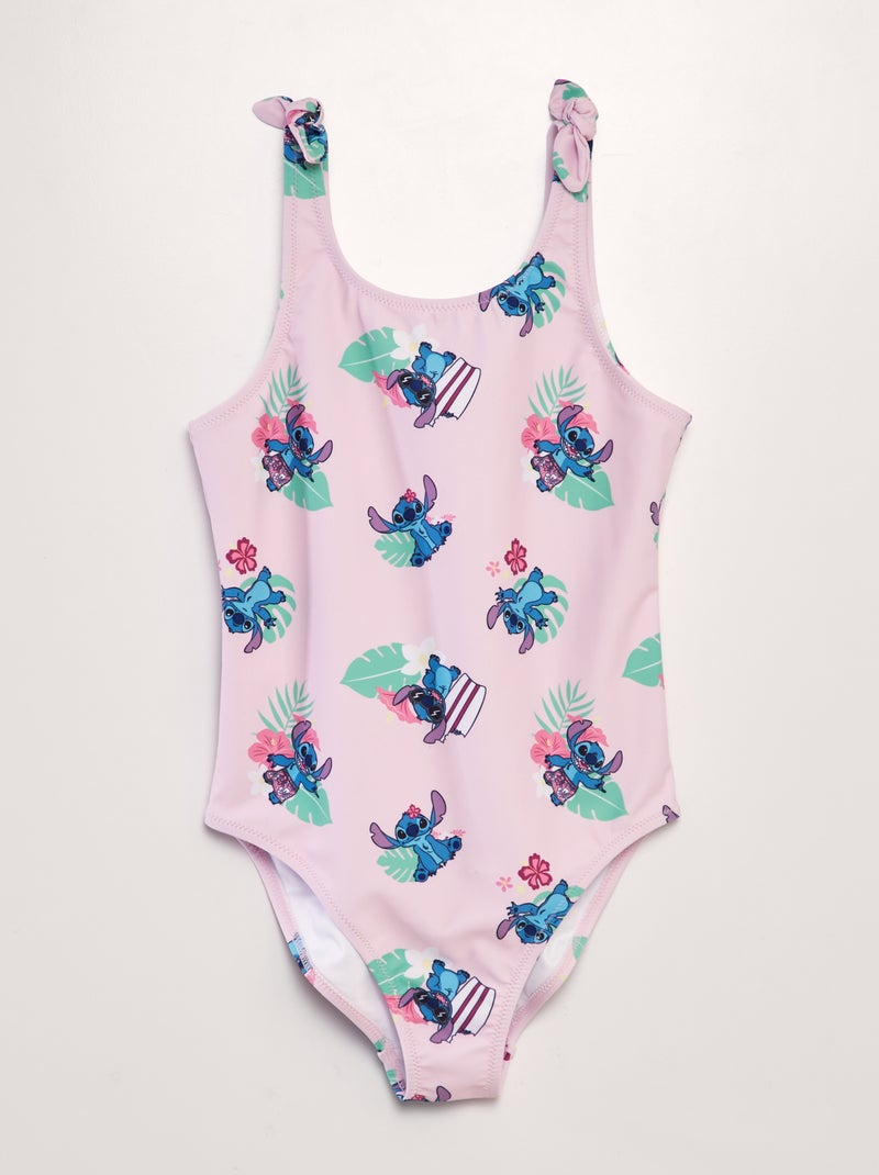 Maillot de bain 'Stitch' - 1 pièce Rose - Kiabi