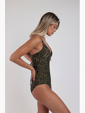Maillot de bain triangle à feuilles Vanguard ADMAS pour femme