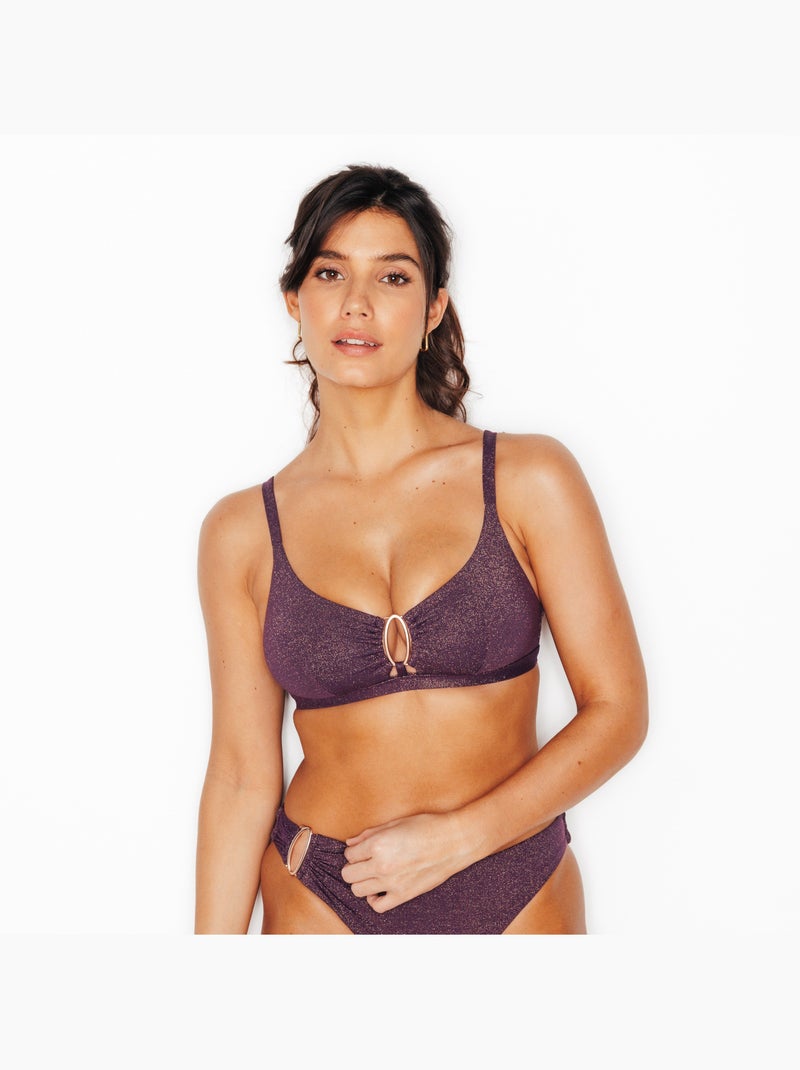 Maillot de bain triangle Ness - RougeGorge Lingerie Violet prune - Kiabi
