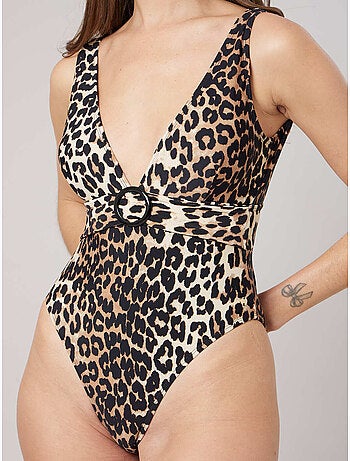 Maillot de bain une pièce à imprimé léopard 'Deeluxe'