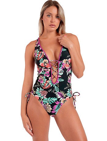 Maillot de bain une pièce à laçages Kalissa