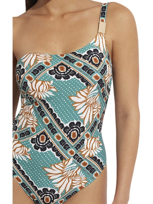 Maillot de bain une pièce armaturé asymétrique Bari - Kiabi