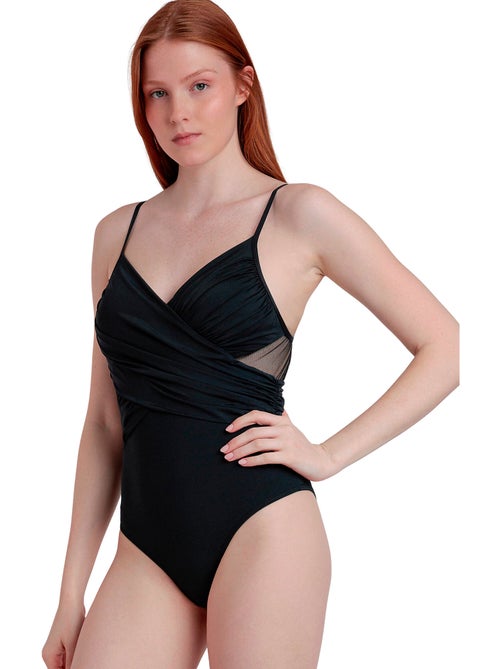 Maillot de bain une pièce armaturé croisé Night - Kiabi
