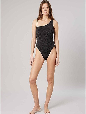 Maillot de bain une pièce asymétrique effet pailleté 'Deeluxe'