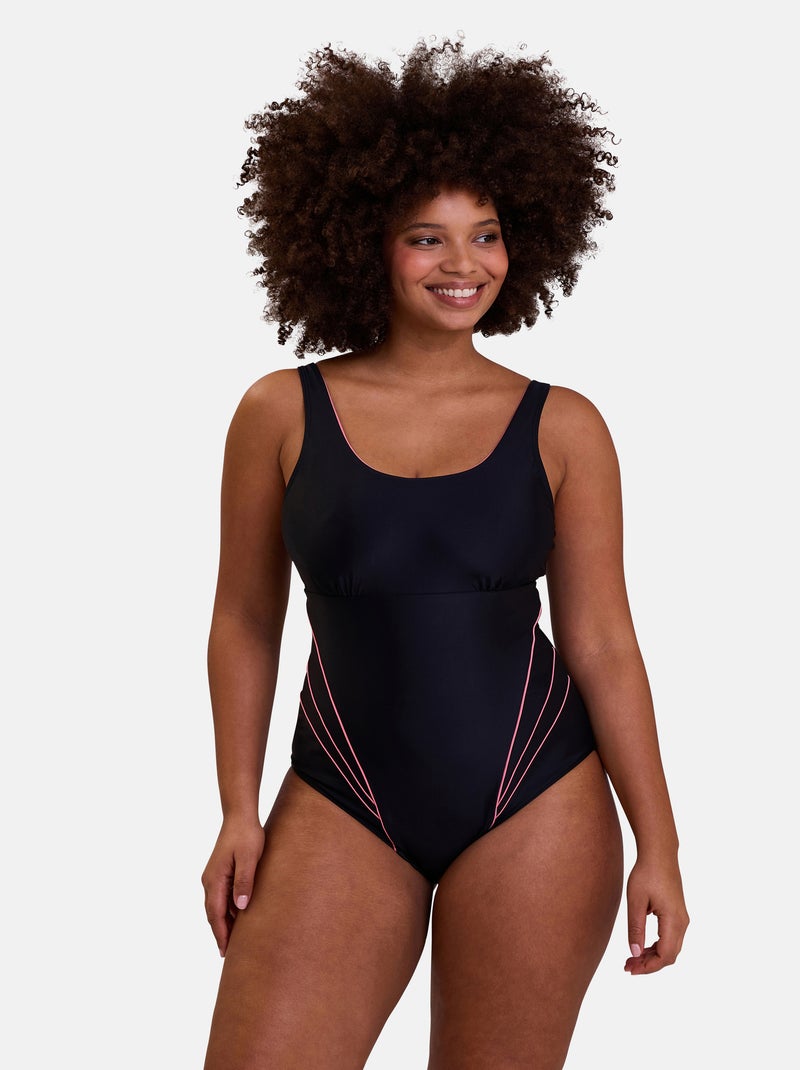 Maillot de bain une pièce Bondi Beach Sans Complexe Noir - Kiabi