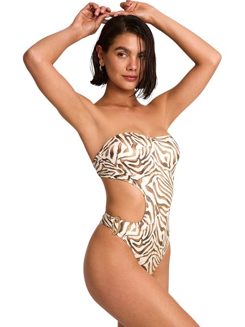 Maillot de bain une pièce bustier armaturé UTOPIA - Kiabi