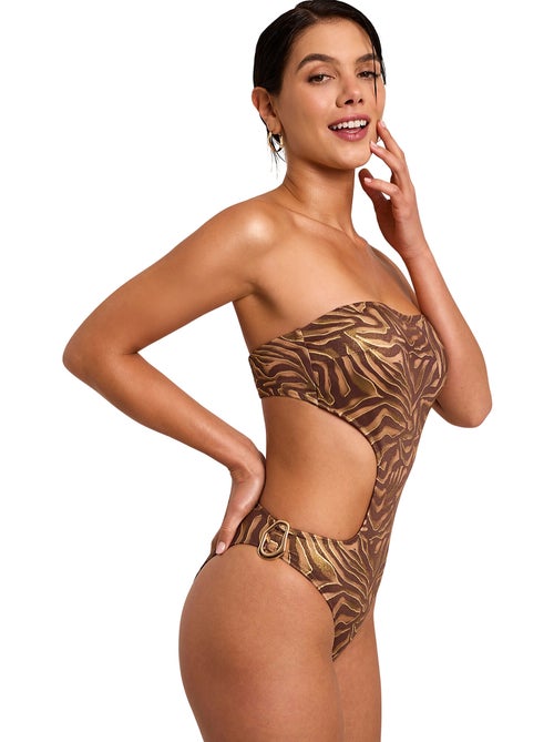 Maillot de bain une pièce bustier armaturé UTOPIA - Kiabi