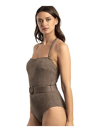 Maillot de bain une pièce bustier préformé Fresh Leaves