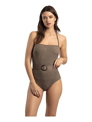Maillot de bain une pièce bustier préformé Fresh Leaves