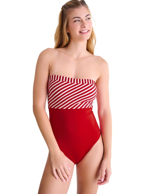 Maillot de bain une pièce bustier sans armatures BONDI BEACH - Kiabi