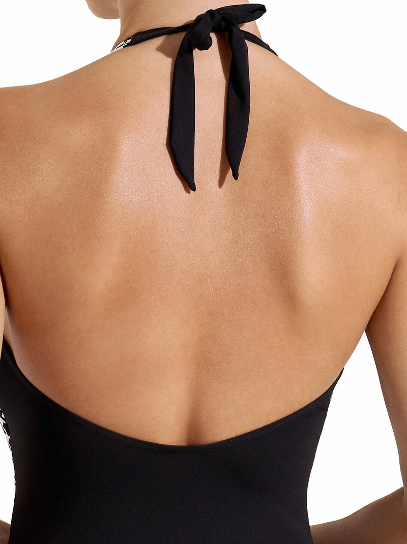 Maillot de bain une pièce dos nu sans armatures Quito Noir - Kiabi