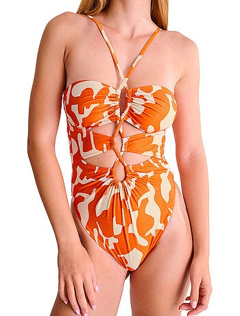 Maillot de bain une pièce échancré sans armatures ASWAN