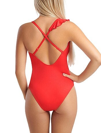 Maillot de bain une pièce échancré sans armatures multipositions Kenya