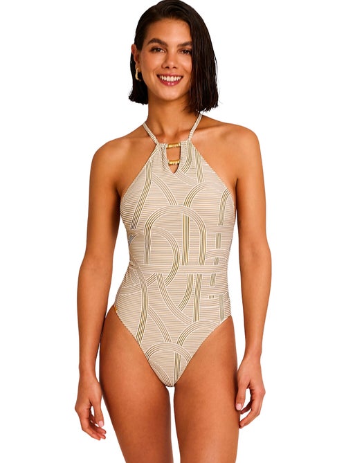 Maillot de bain une pièce encolure haute REVERIE - Kiabi