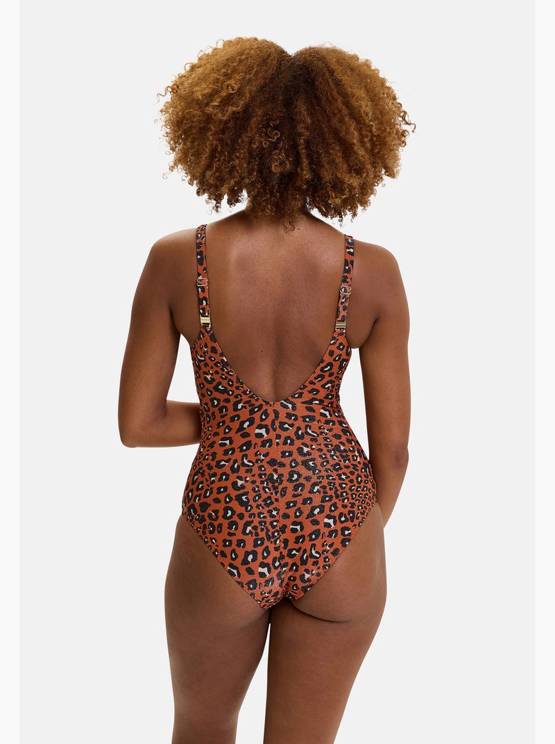 Maillot de bain une pièce langkawi sans complexe lingerie Marron caramel - Kiabi