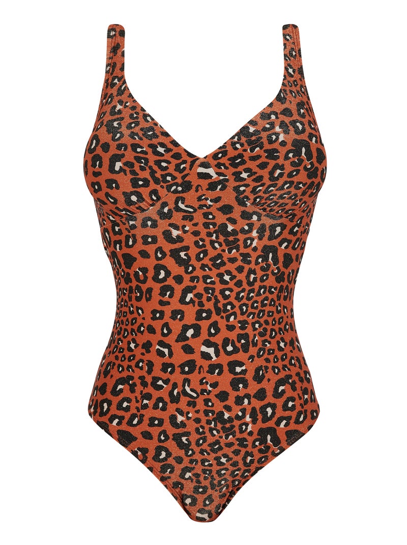 Maillot de bain une pièce langkawi sans complexe lingerie Marron caramel - Kiabi