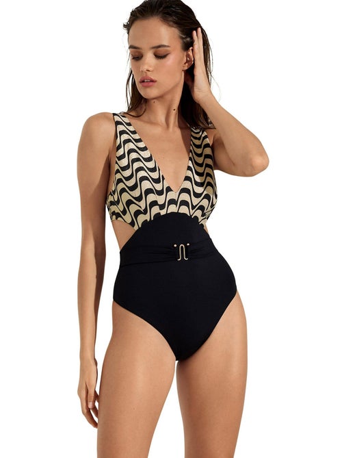 Maillot de bain une pièce monokini préformé sans armatures Iceland - Kiabi