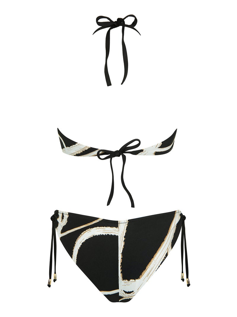 Maillot de bain une pièce monokini sans armatures HONOLULU Noir - Kiabi