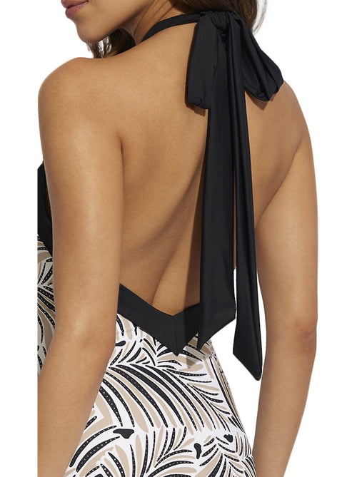 Maillot de bain une pièce montant dos nu Tanzania - Kiabi