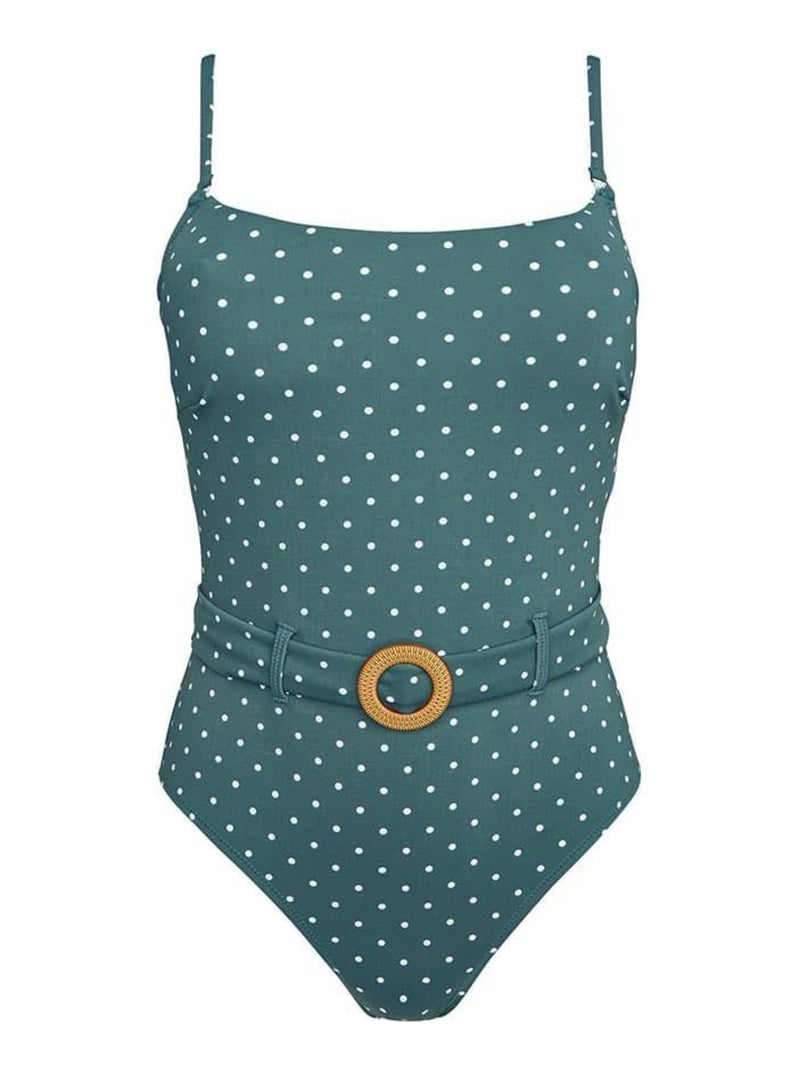 Maillot de bain une pièce OLIVIER - Brigitte Bardot Bain Vert - Kiabi