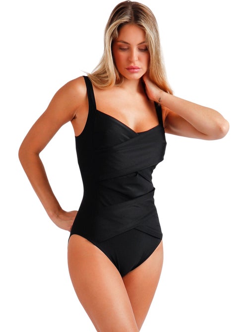 Maillot de bain une pièce préformé amincissant Curvy Mod - Kiabi